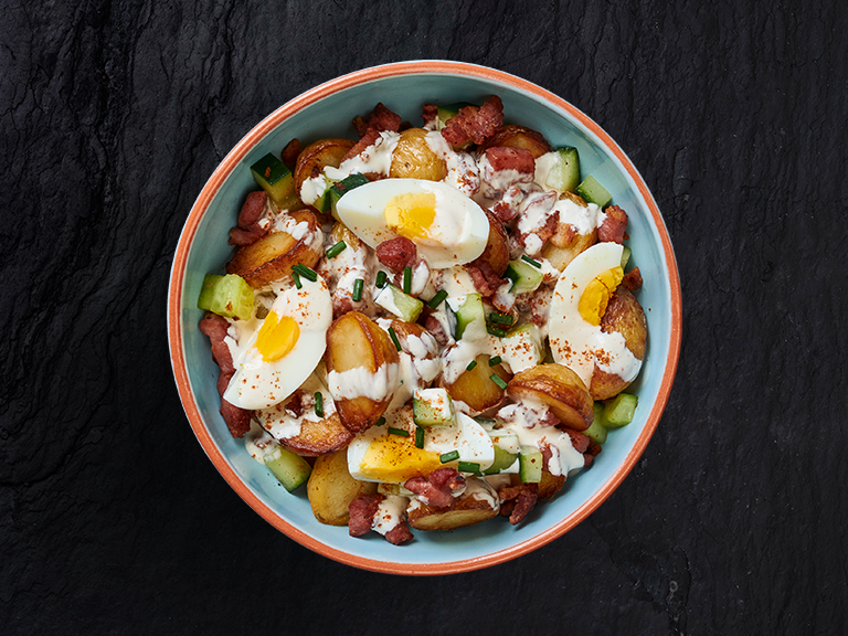 Roasted baby Potato and Egg Salad