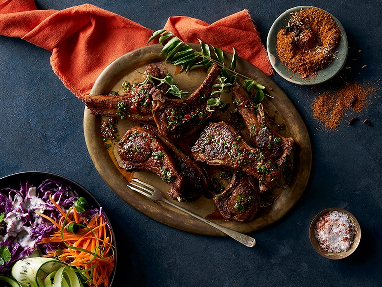 Lamb Chops Curried Marinade