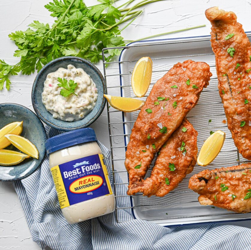 Crispy Tempura Fish with Tartare Sauce Best Foods™ New Zealand