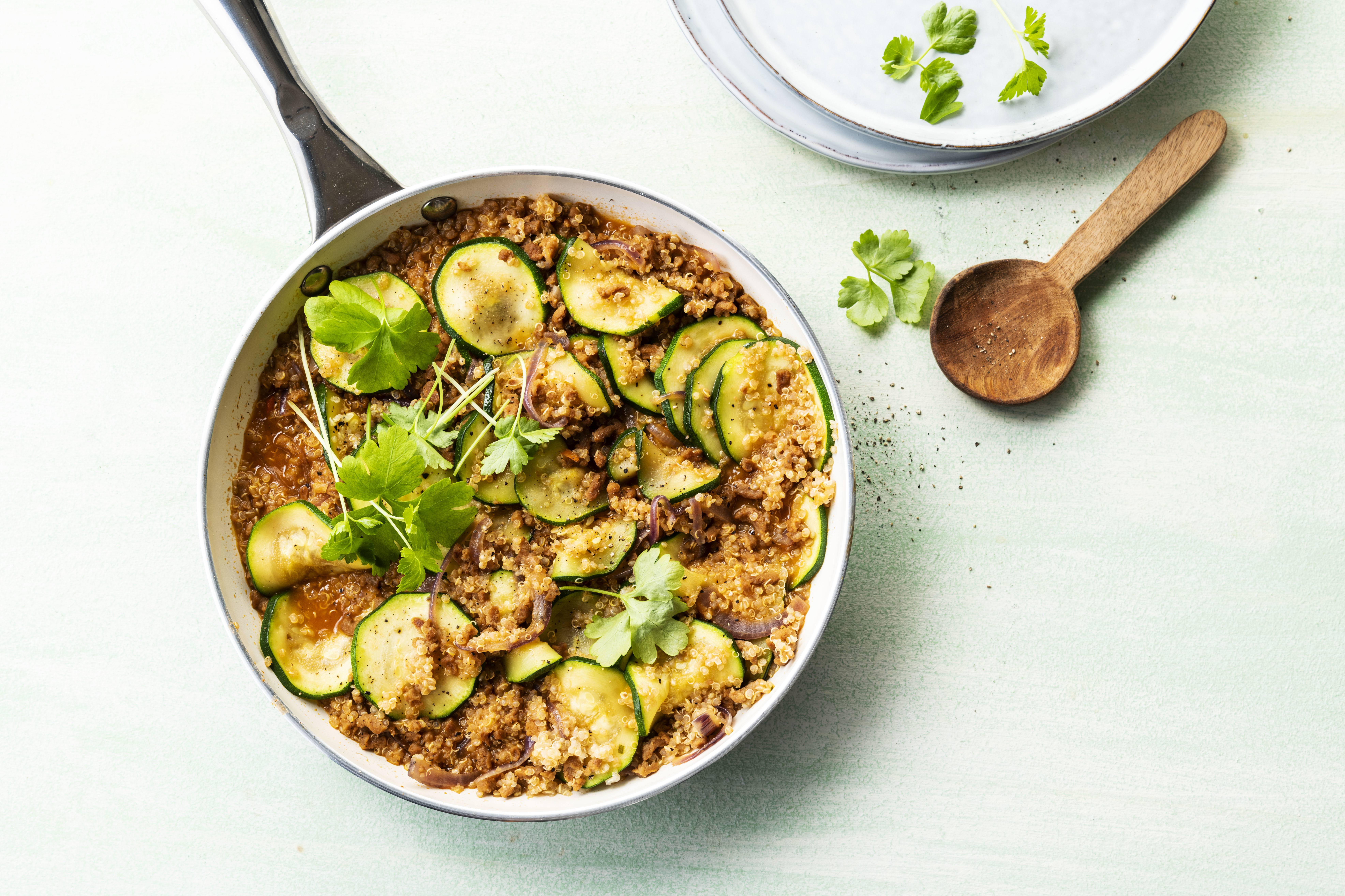 Knorr - Vegane Zucchini Faschiertes Pfanne
