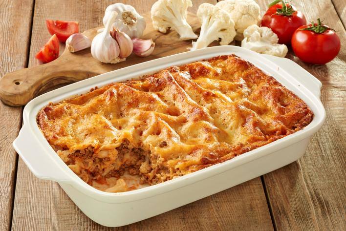 Karfiolos lasagne