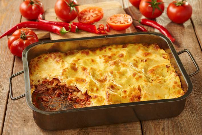 Chilis, tonhalas lasagne