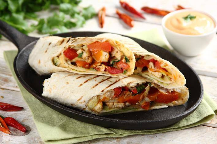Csirkés tortilla szendvics