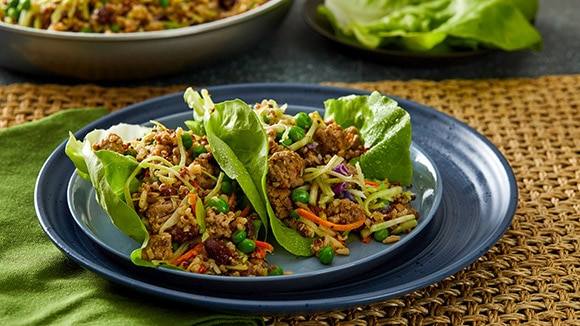 Wraps de Lechuga Estilo Asiático
