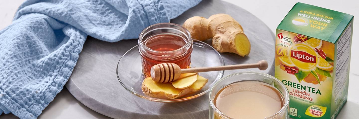 Honey Lemon Ginger Ginseng Green Tea