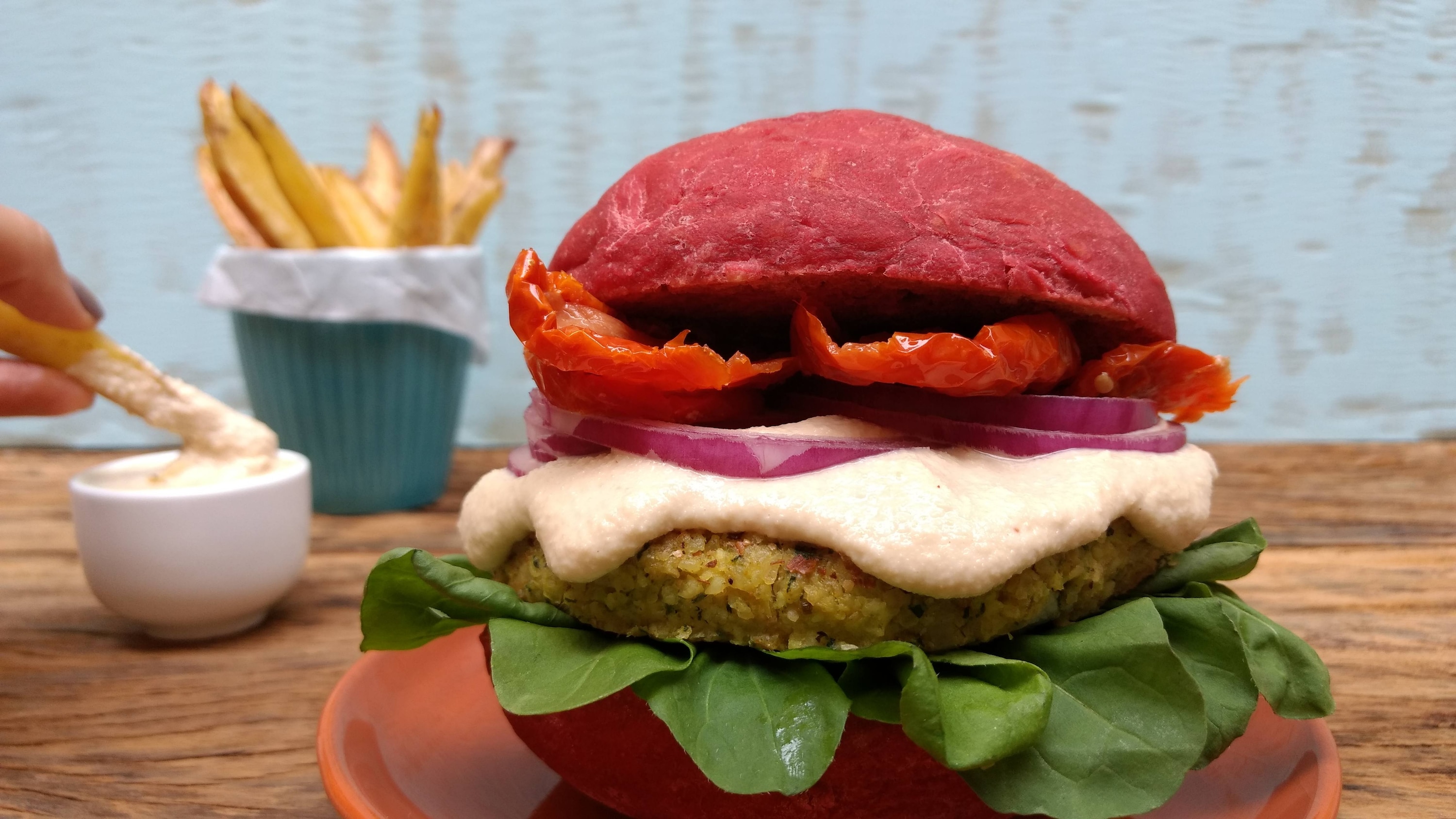 Burguer de Painço com Alho Poró 85 Minutes  recipe