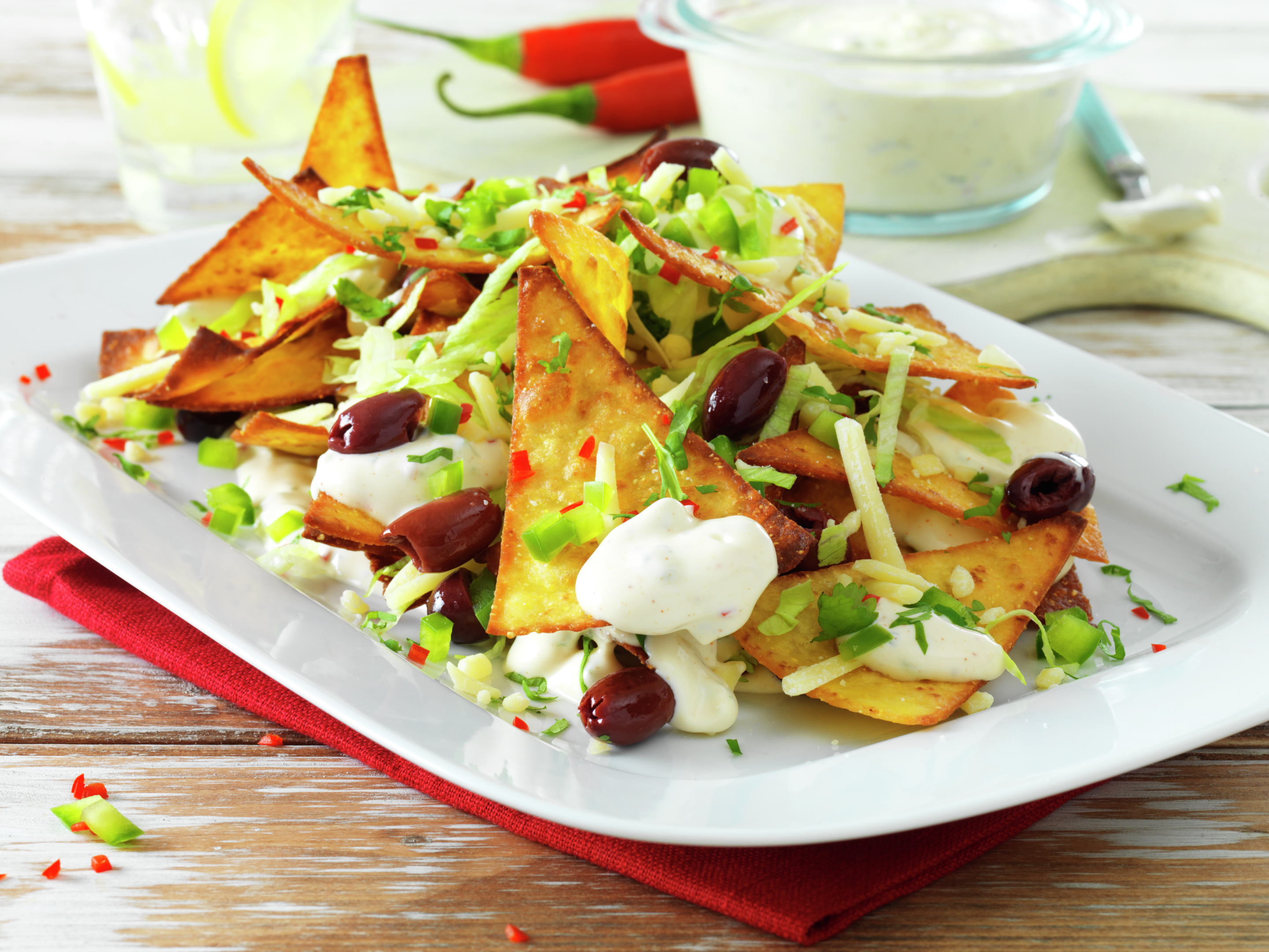 GRILLEDE TORTILLACHIPS  MED TACODIPP