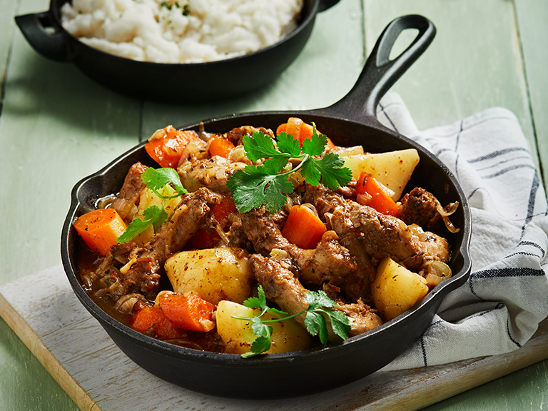 SlowCooked Chicken Necks with Mielie Meal
