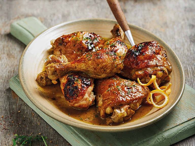 Citrus-Baked Chicken with a Herby Bulgur Wheat Salad