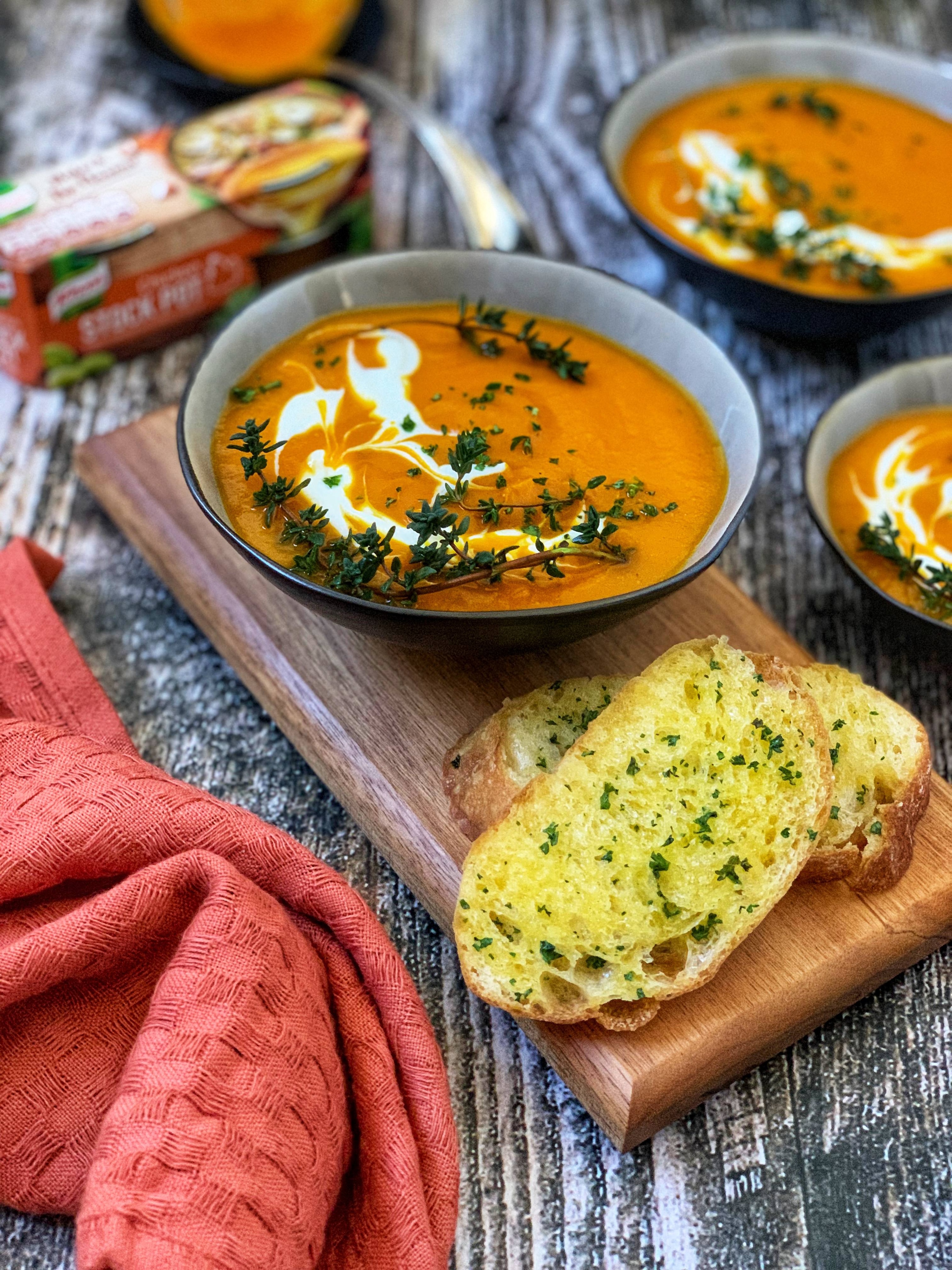 Roasted Red Pepper and Butternut Soup by Natasha Segooa