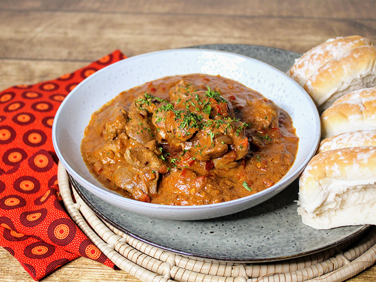 Knorrox Peri-Peri Chicken Livers and Rolls