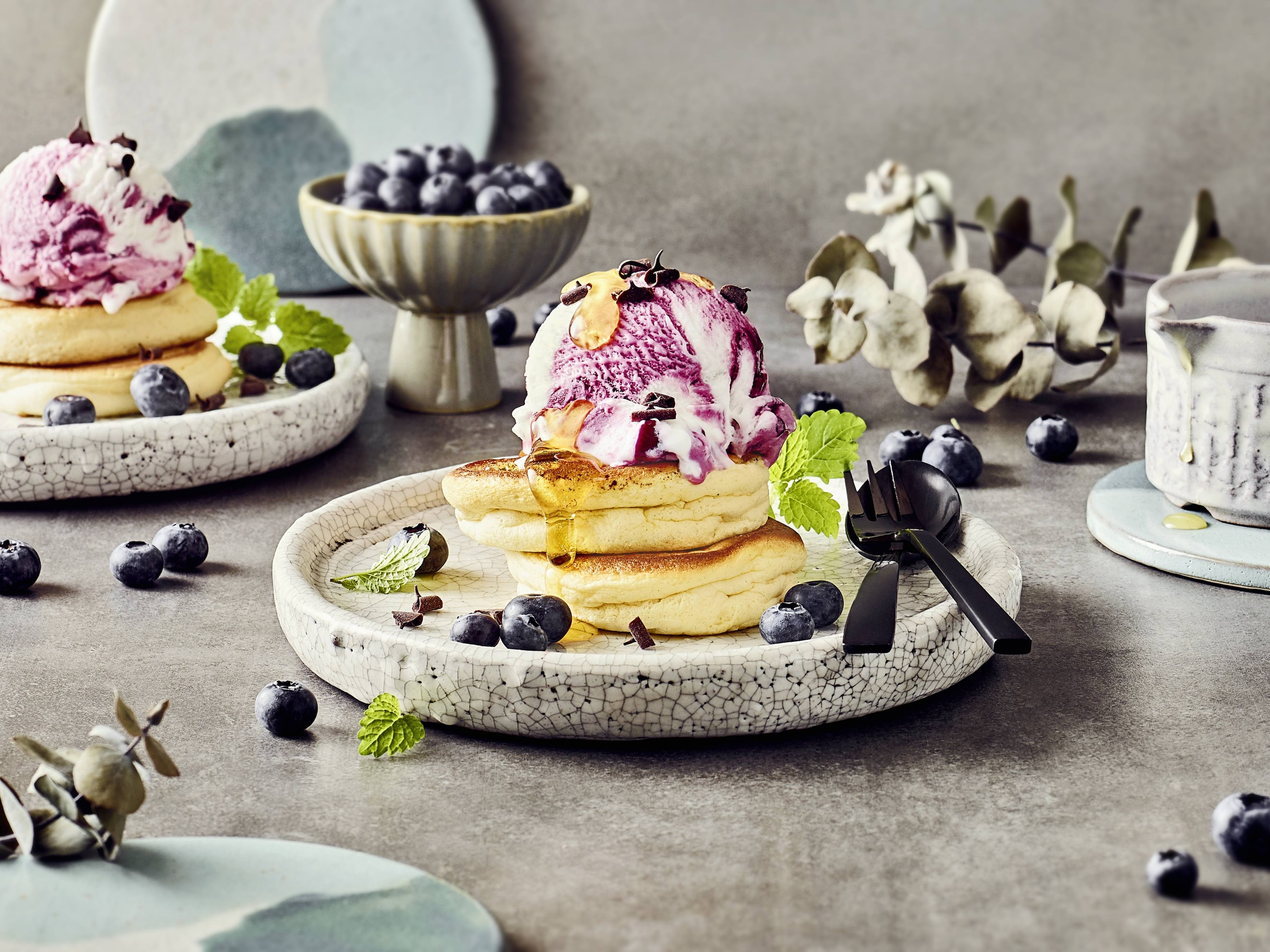 Cremissimo - Soufflé Pancakes mit Eis