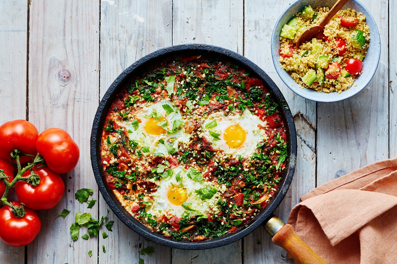 Shakshuka met boerenkool