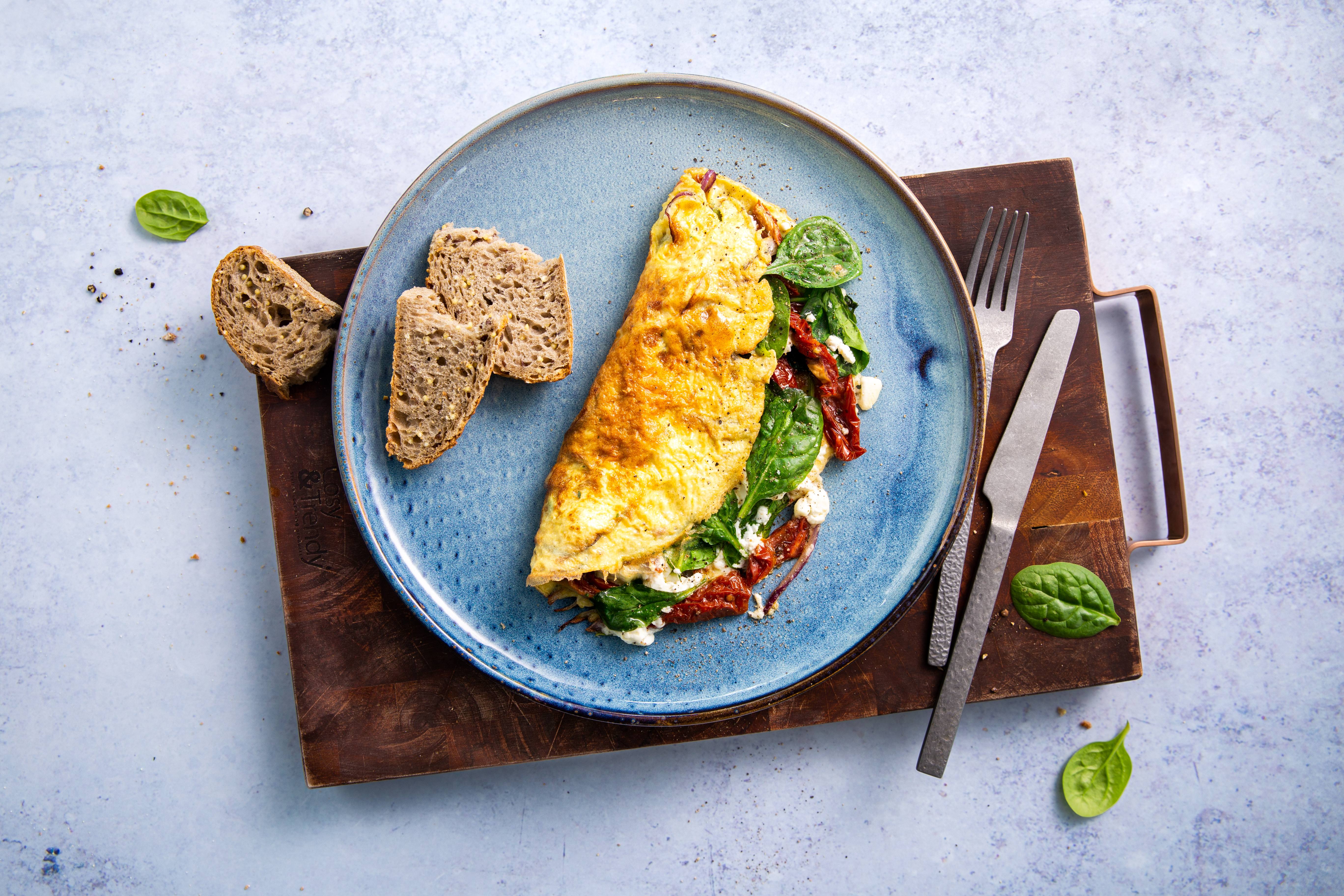 Knorr - Feta-Omelett mit Spinat