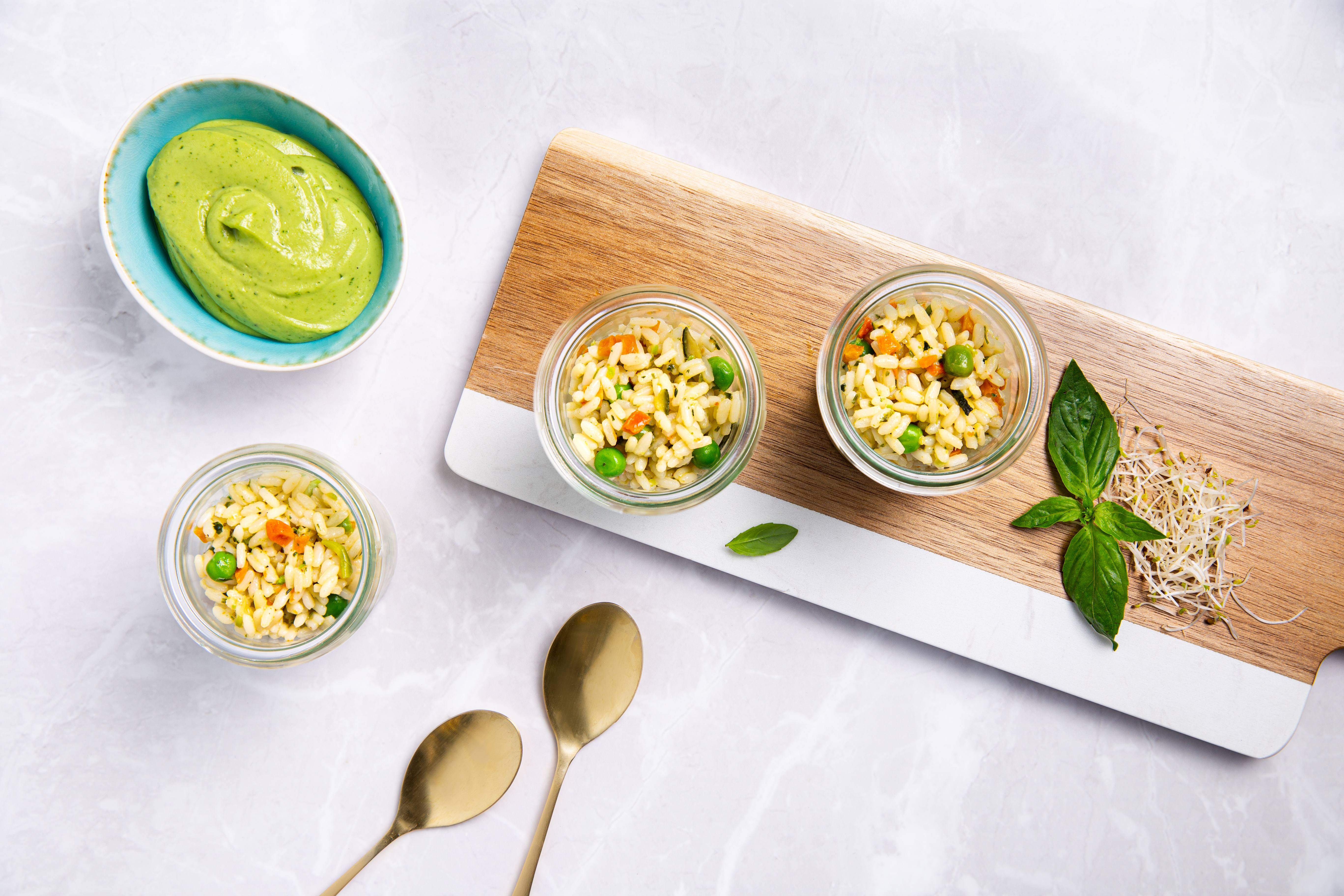 Knorr - Reissalat mit Zucchini-Avocadocreme