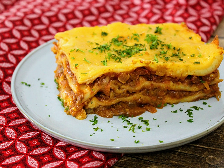 Knorrox-Soya-Mince-Lasange 40 Minutes  recipe