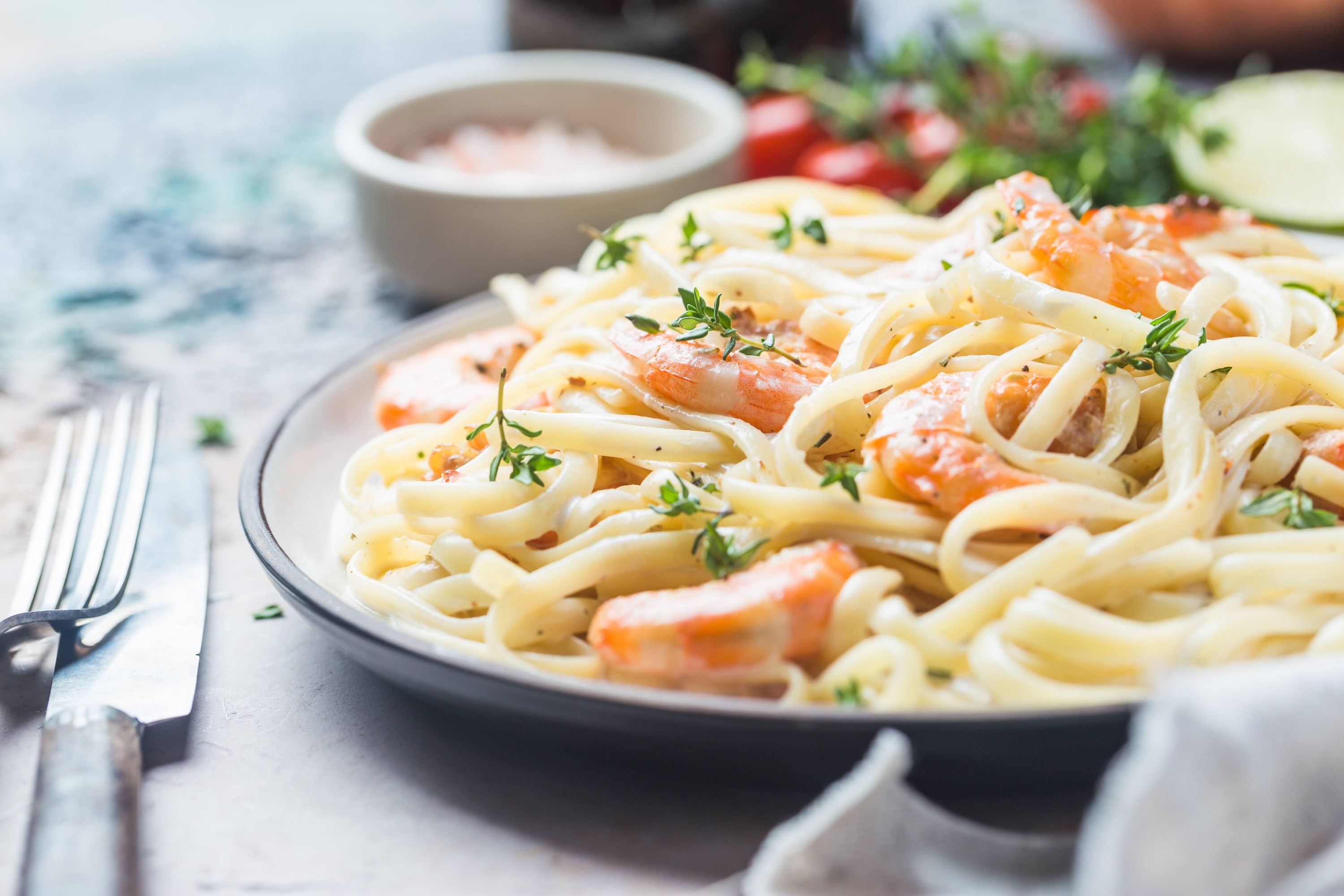 Pasta-con-Camarones-al-Curry 30 Minutes  recipe