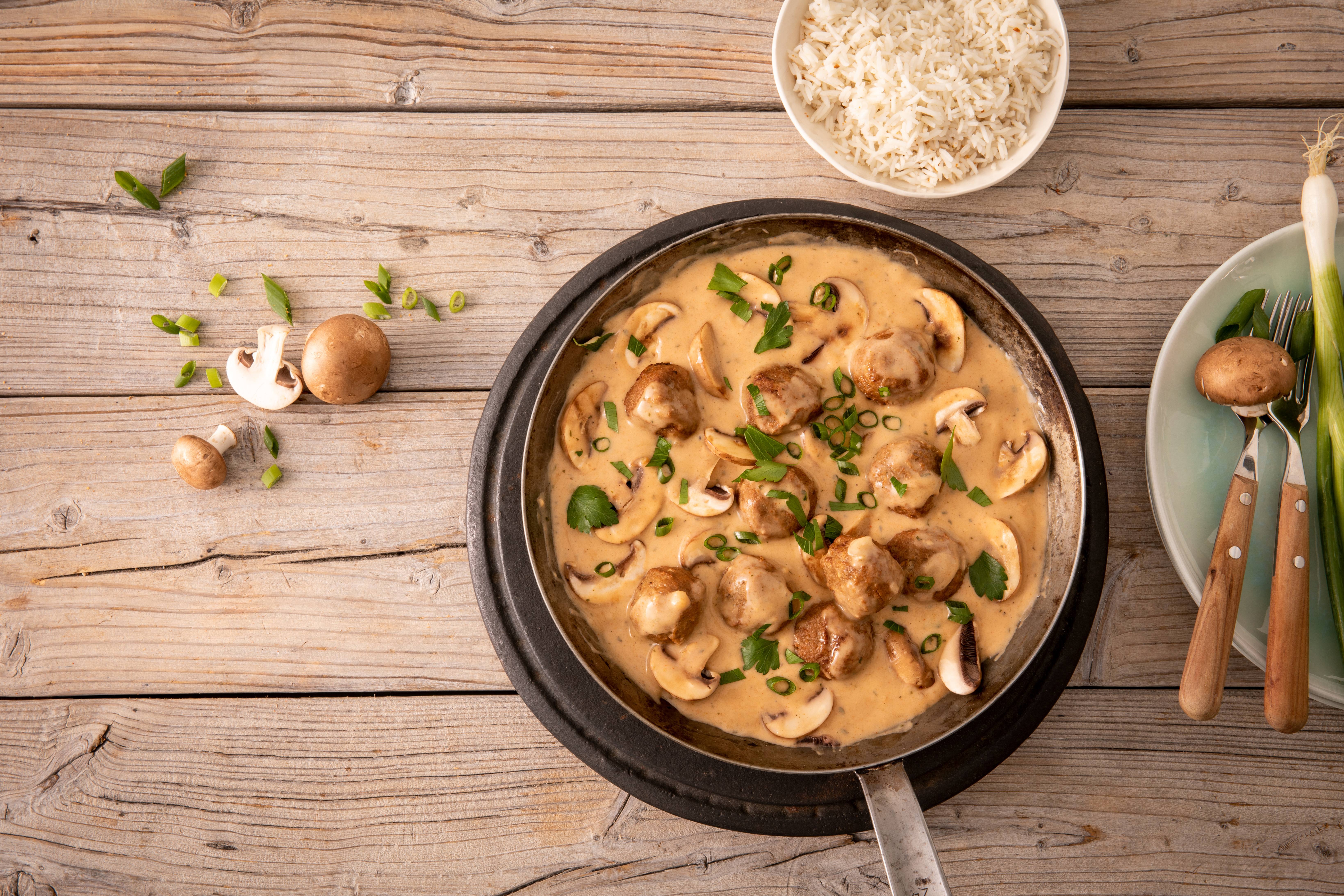 Knorr - Poêlée de boulettes véganes aux champignons