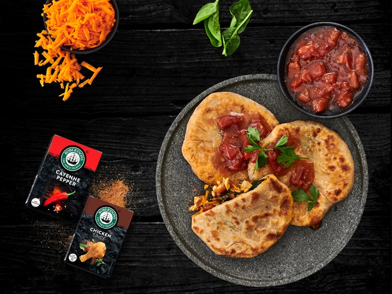 Left-Over Chicken & Veggie Pancakes