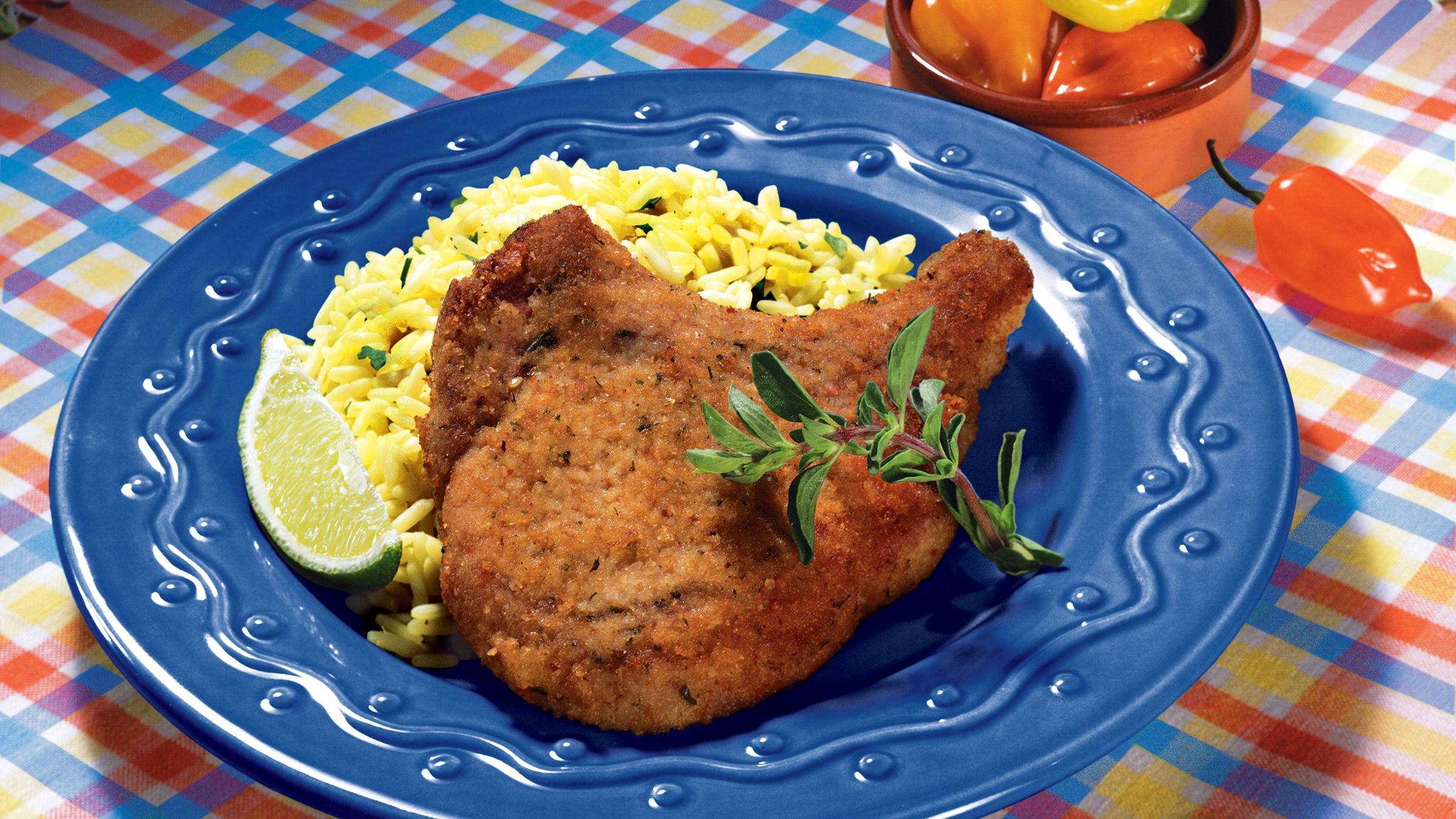 Fried Crumbed Pork Chops