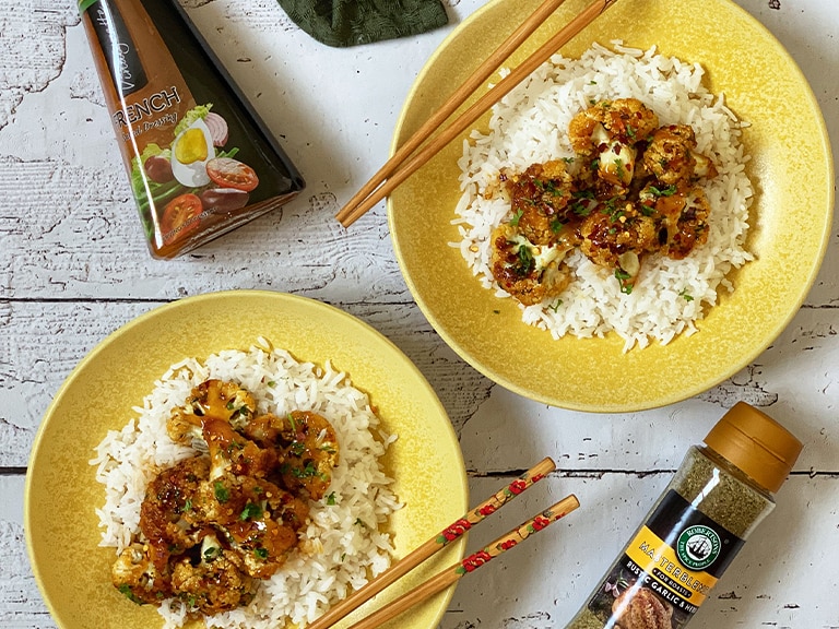 Maple-Garlic-Cauliflower-and-rice 30 Minutes  recipe