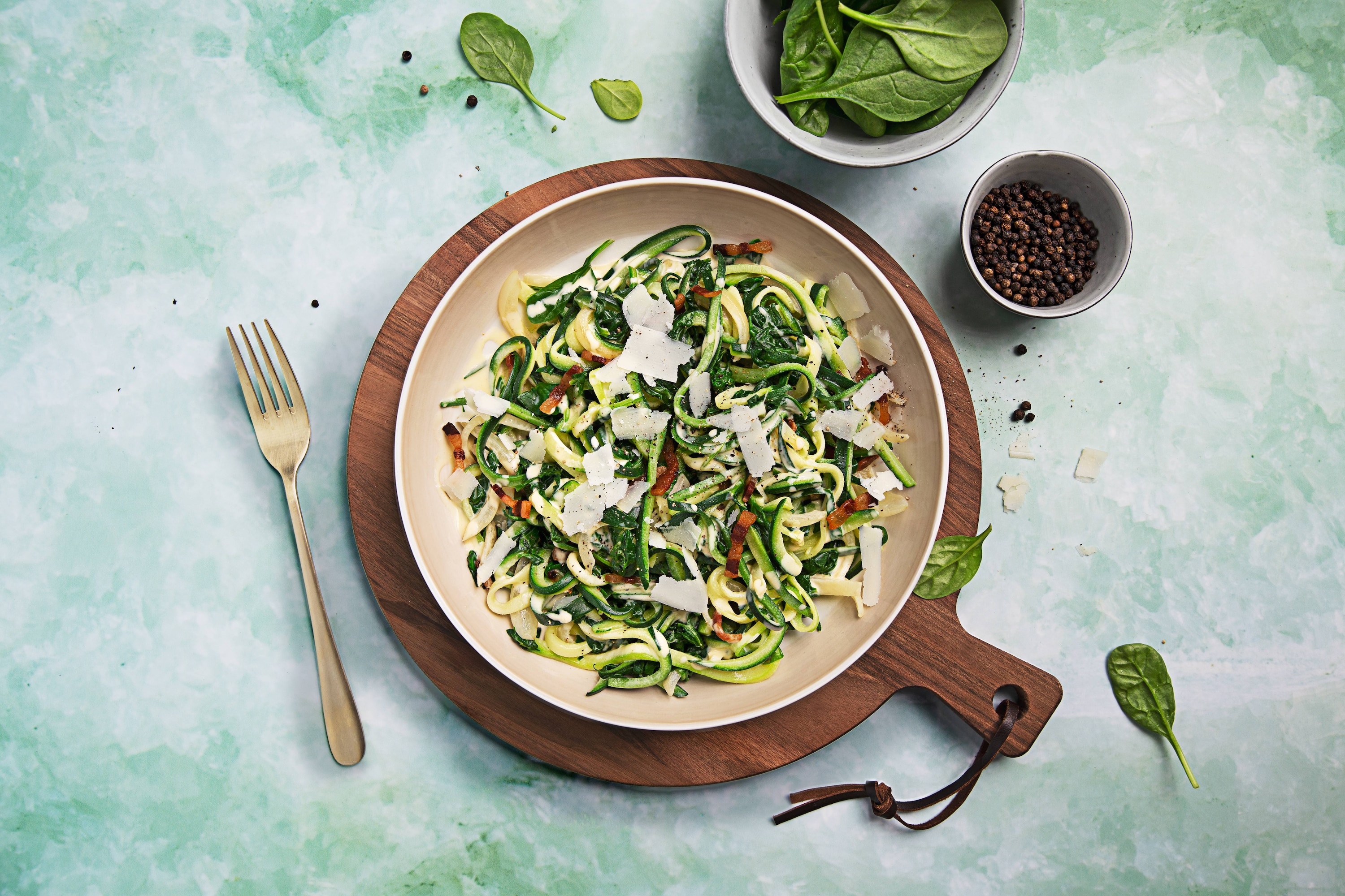 Knorr - Zucchetti Carbonara mit Pancetta 25 Minuten  recipe