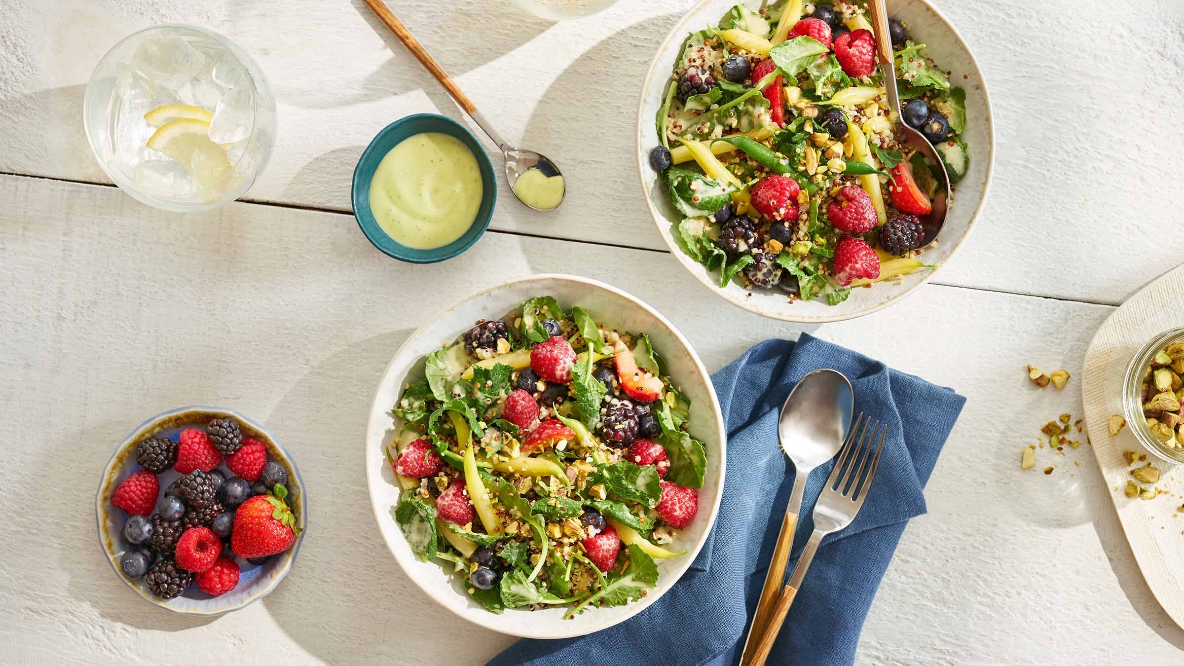 Vegan Garden Goddess Kale & Berry Salad
