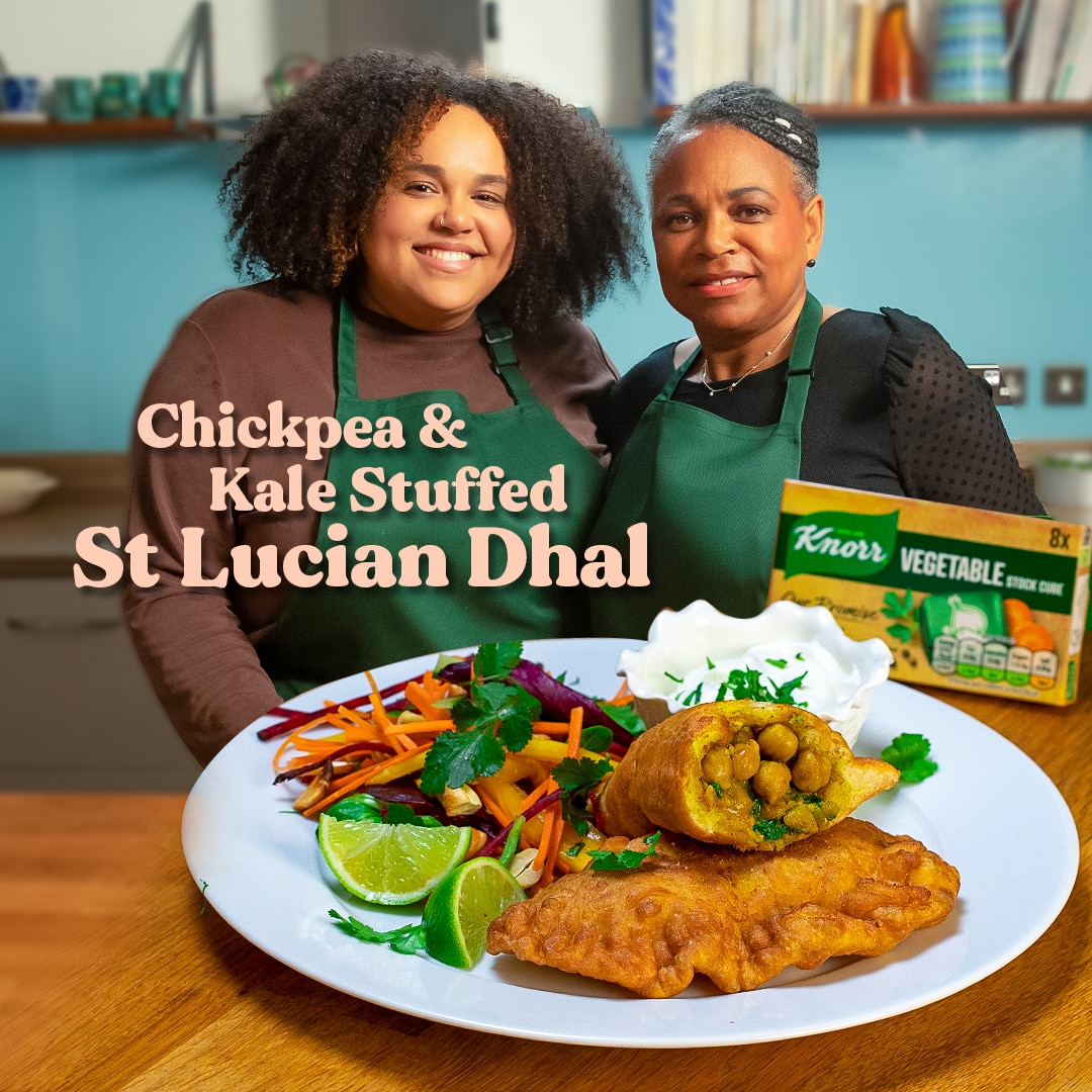 Chickpea & Kale Stuffed St Lucian Dhal