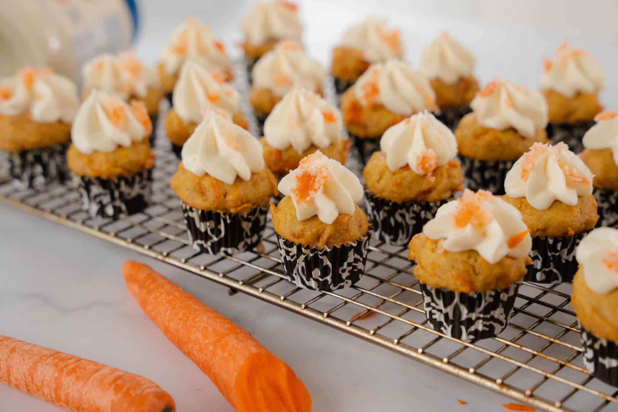 Vegan Mini Carrot Cake Muffins by Andy Hay