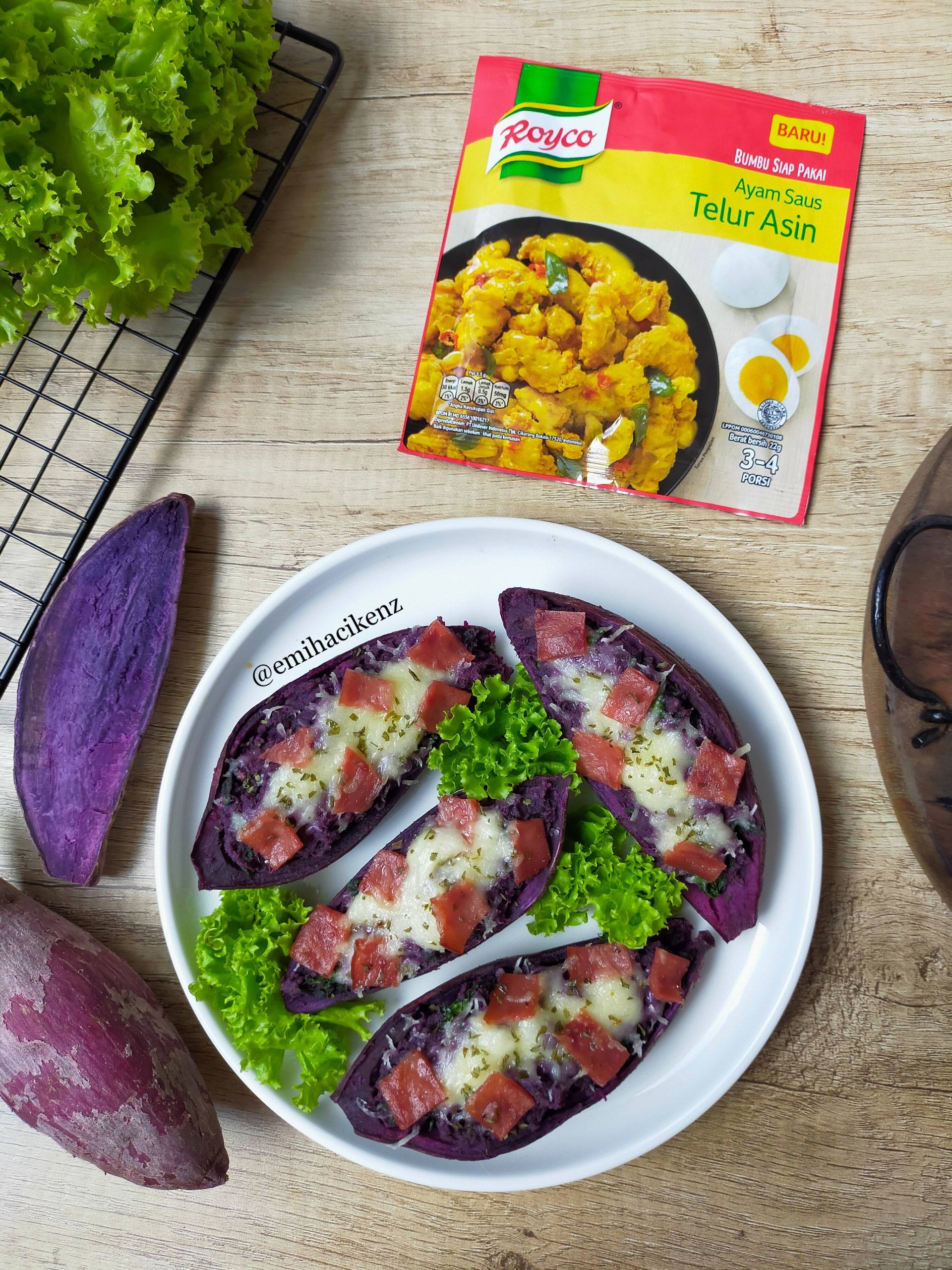 Loaded Purple Sweet Potato Skins