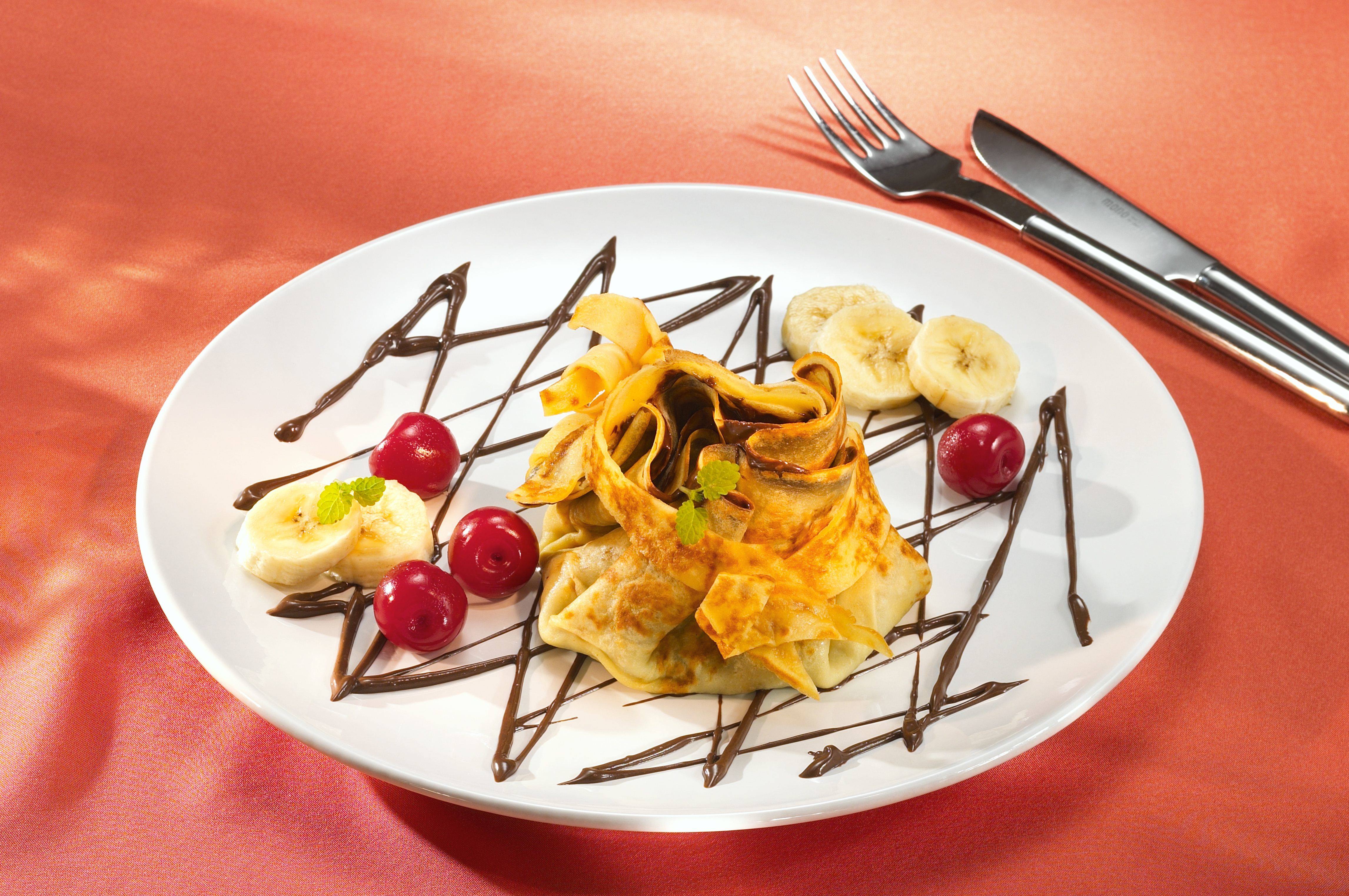 Knorr - Pfannkuchen mit Bananen und Nuss-Nougat-Creme
