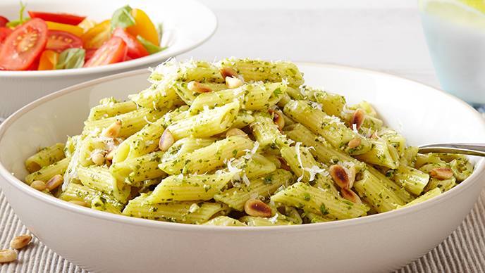Ensalada de pasta con pesto 15 Minutos  recipe