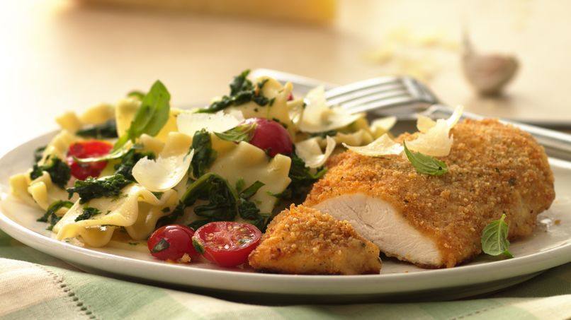 milanesas de pollo a la parmesana