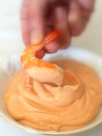 salsa rosa de queso