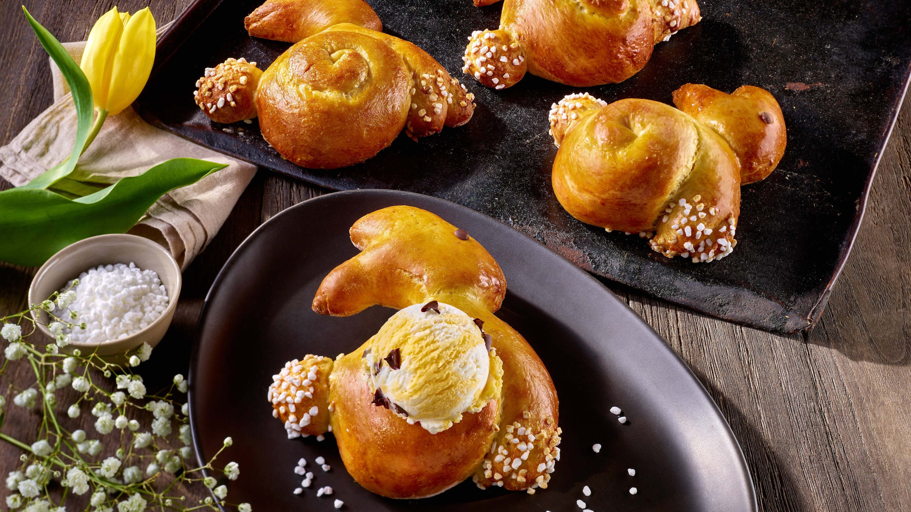Cremissimo - Hefe Osterhasen mit Eis