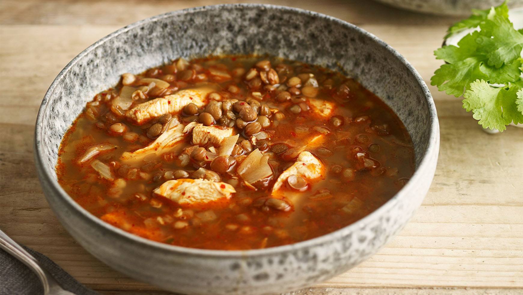 Chicken & lentil soup