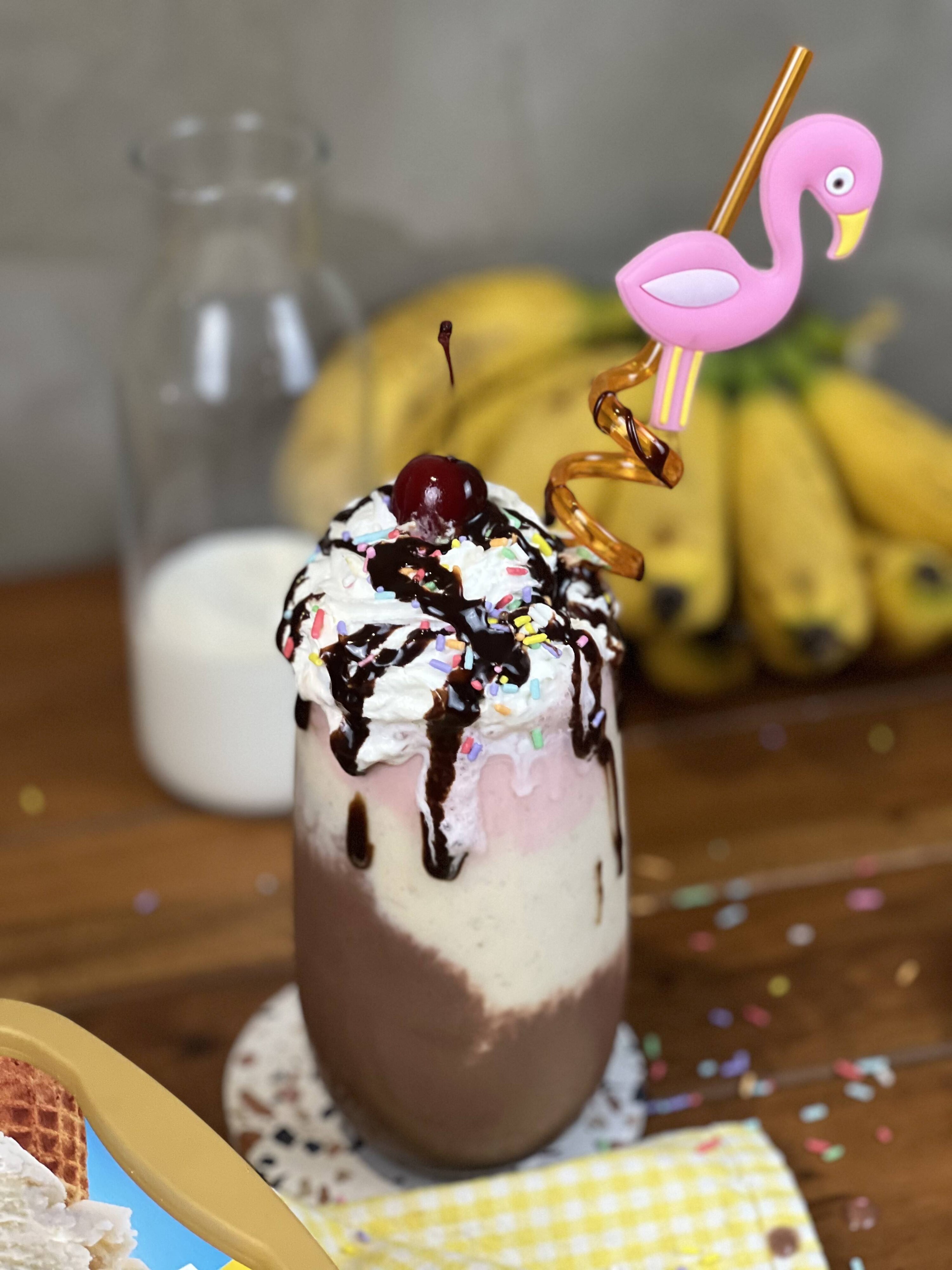 Banana Split Milkshake