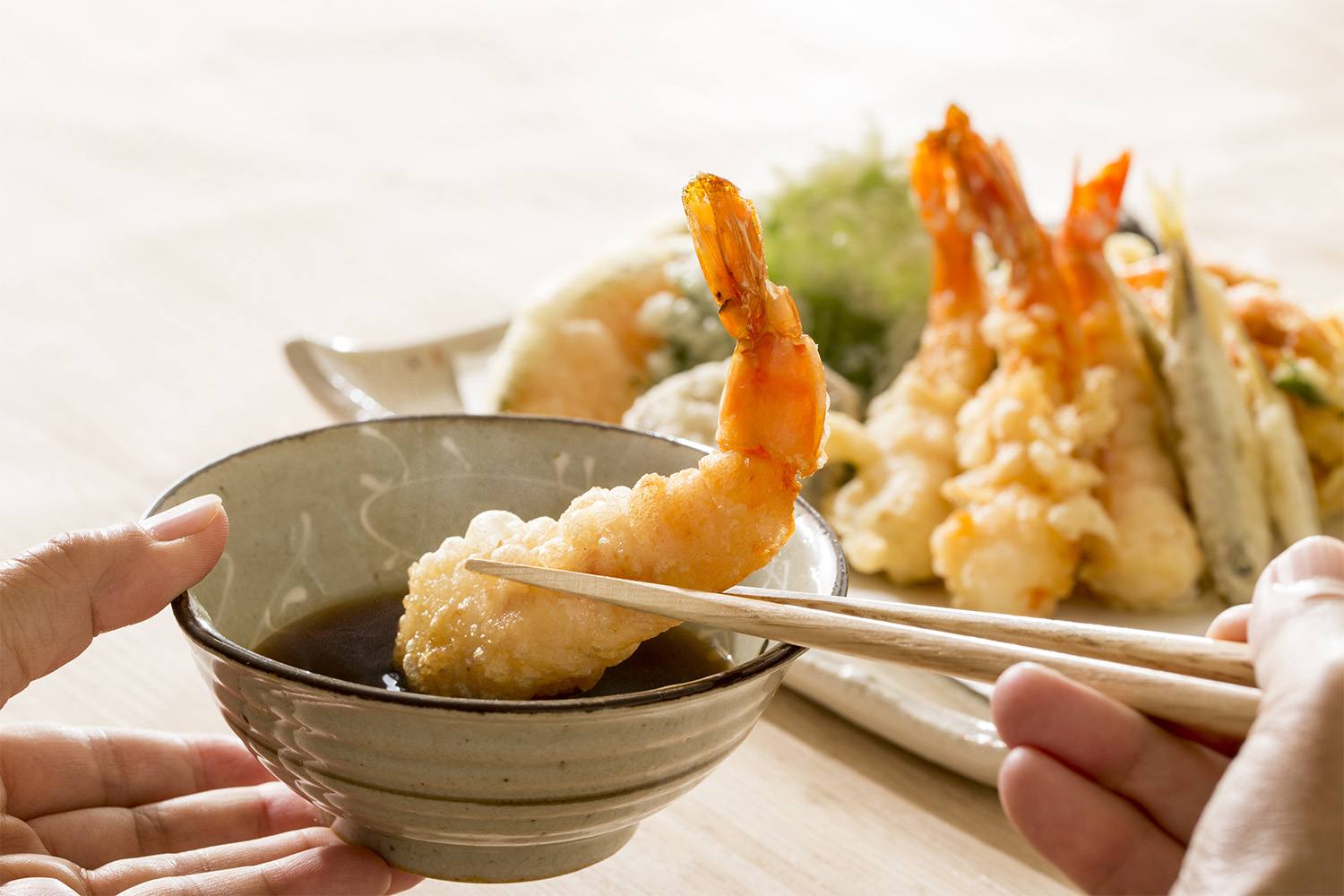crispy ebi tempura