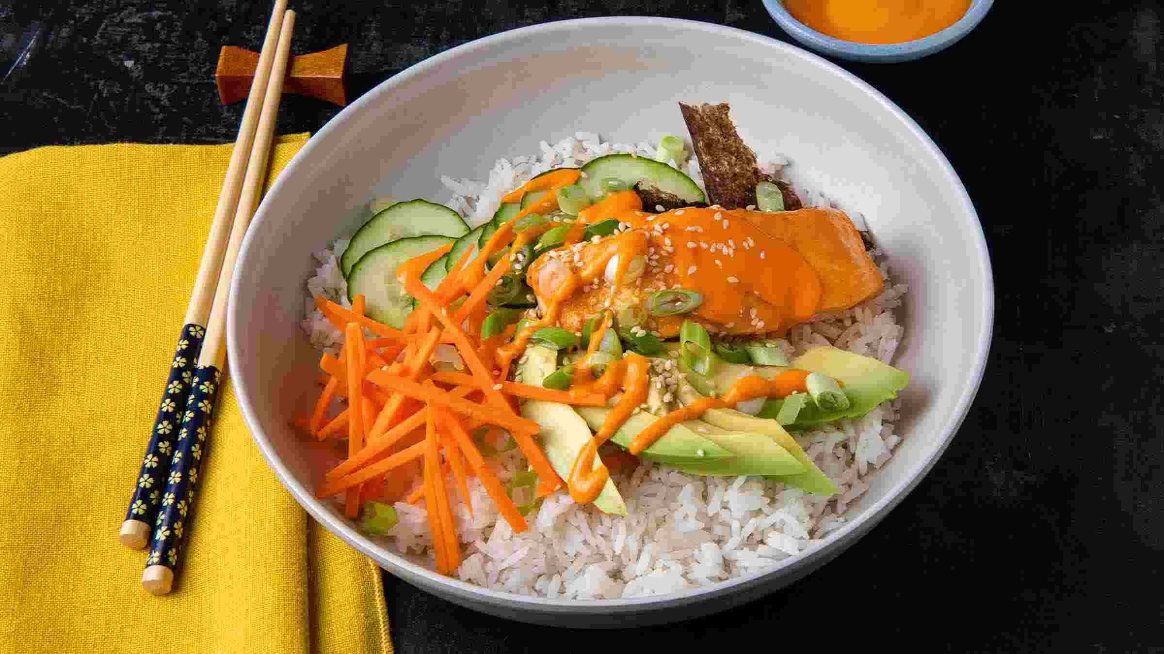 Spicy Salmon "Sushi" Bowl Recipe