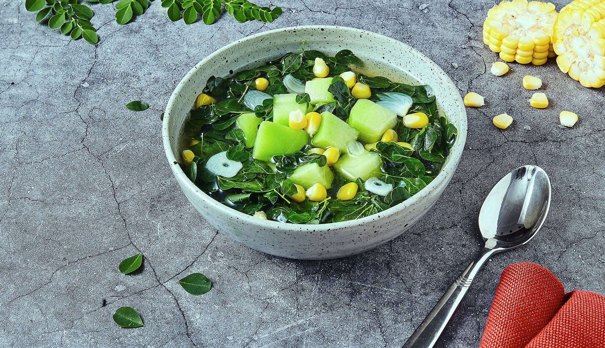 Resep Sup Kelor Jagung Labu Siam