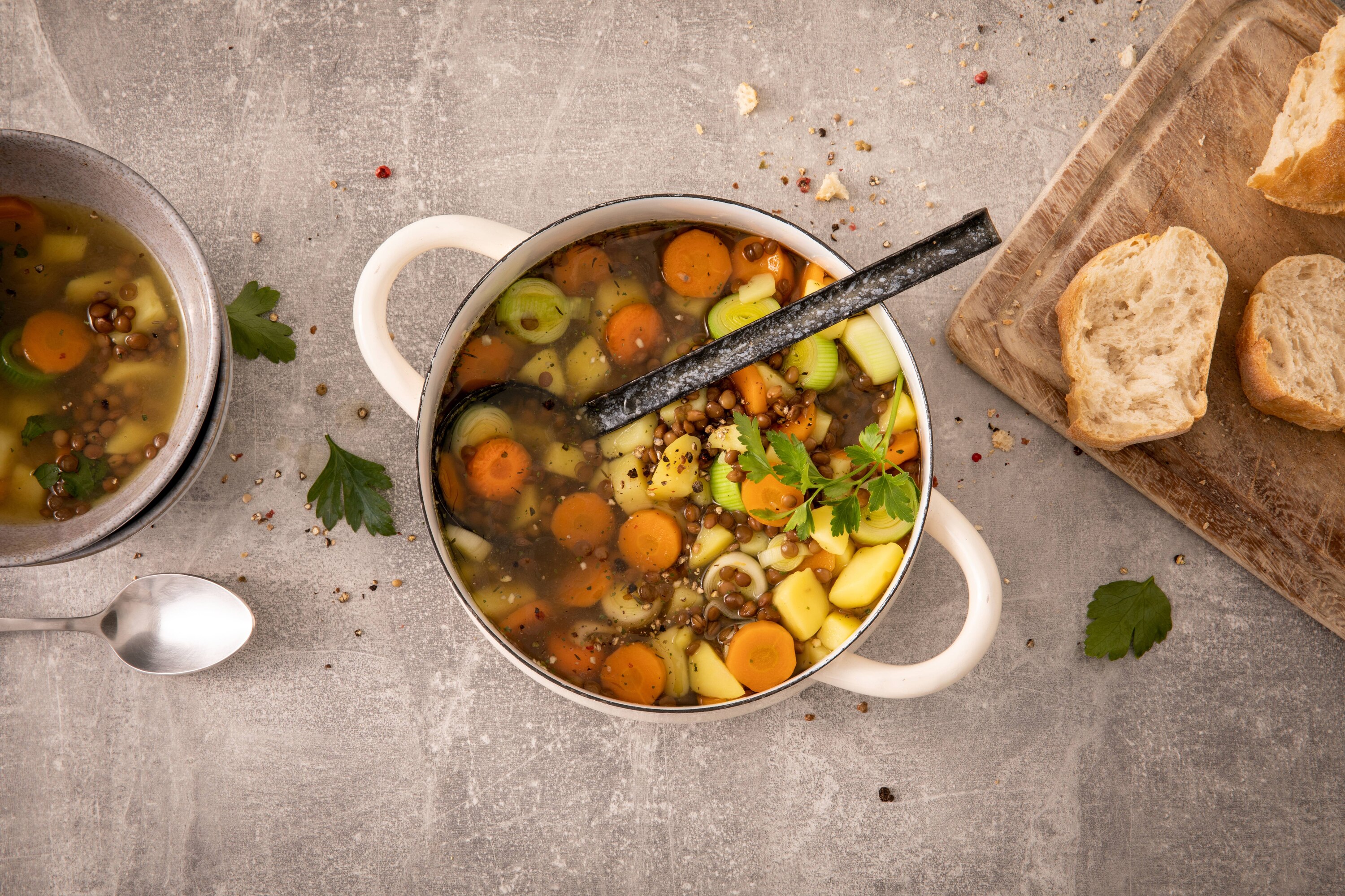 Vegane Linsensuppe mit Gemüse | Knorr Österreich