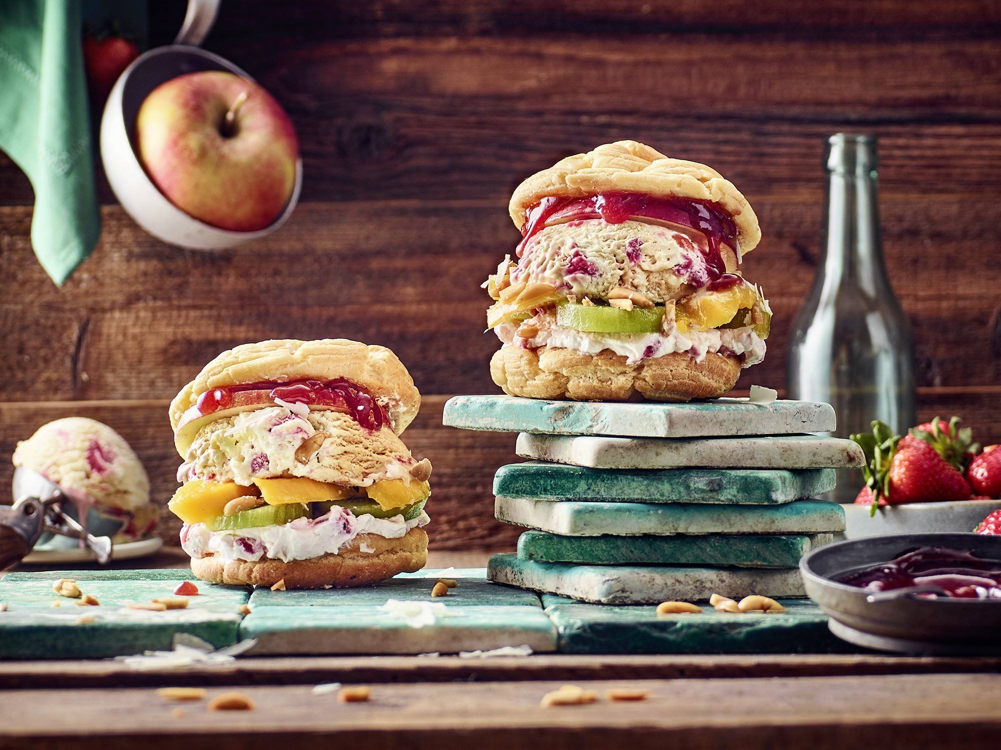 Cremissimo - Süße Burger mit Obst & Eis