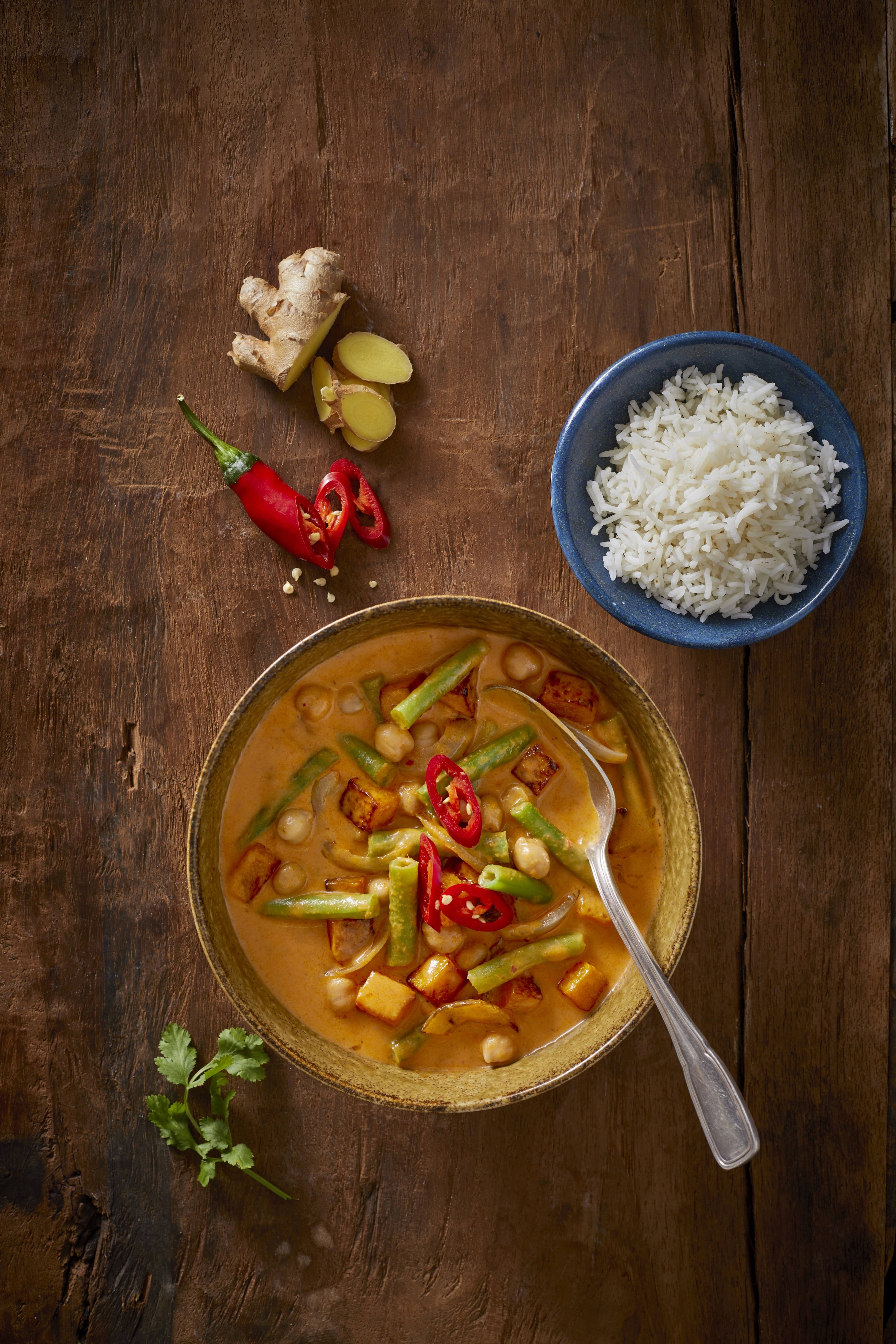 Conimex Vegetarische Thaise Rode Curry Met Sperziebonen En Pompoen
