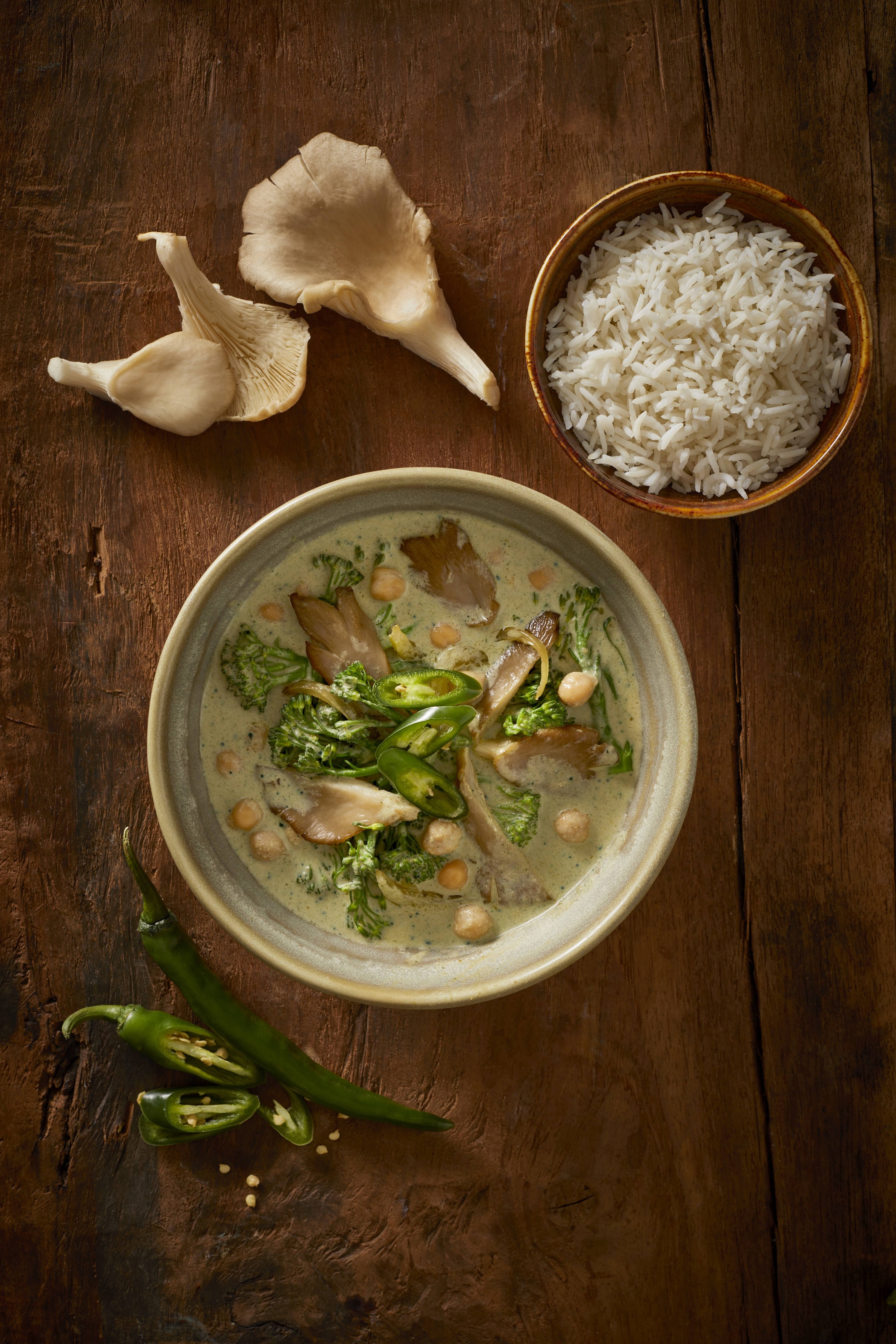 Conimex Vegetarische Thaise Groene Curry Met Oesterzwammen En Broccoli