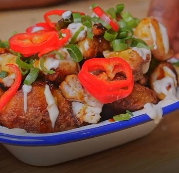 Colman's Honey Mustard BBQ Chicken Loaded Roast Potatoes - Landscape1