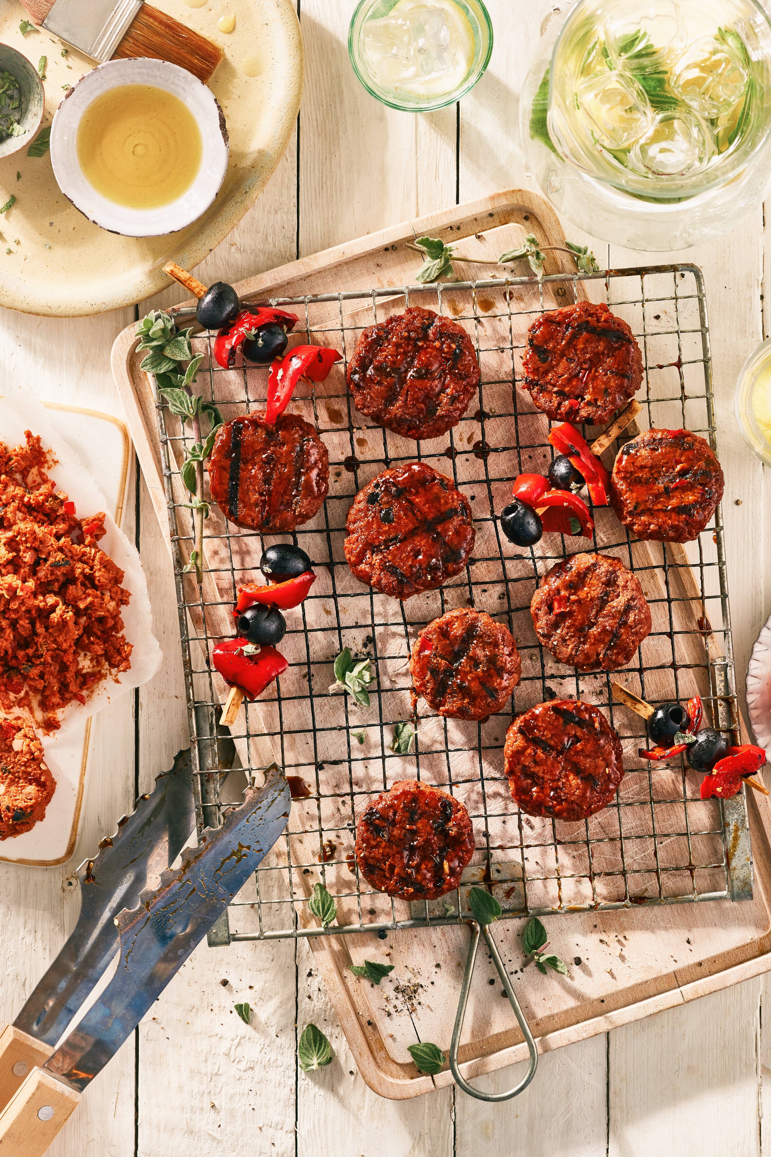 The Vegetarian Butcher - Vegane BBQ-Miniburger mit Oliven und Paprika