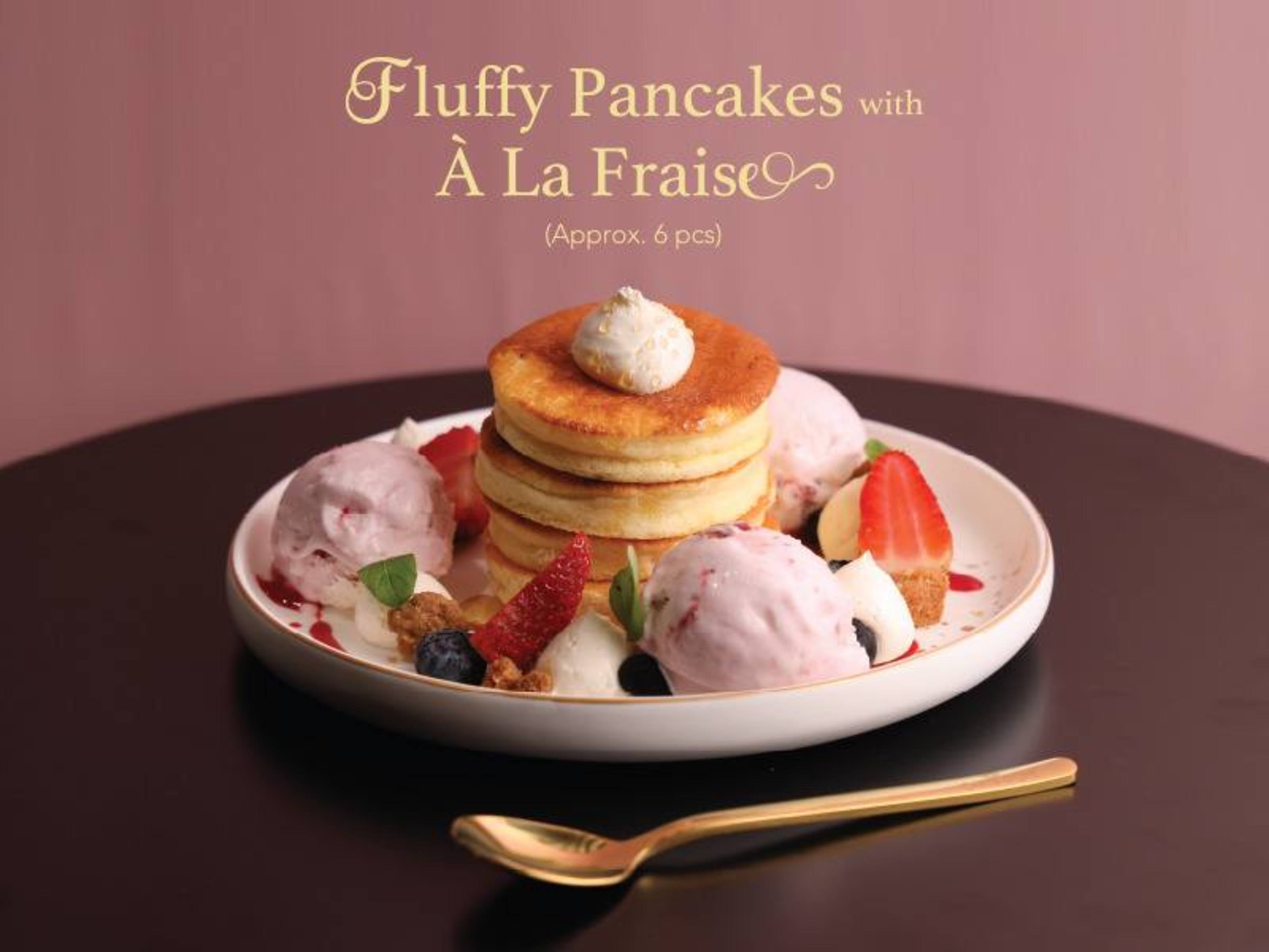 Fluffy Pancakes a la fraise