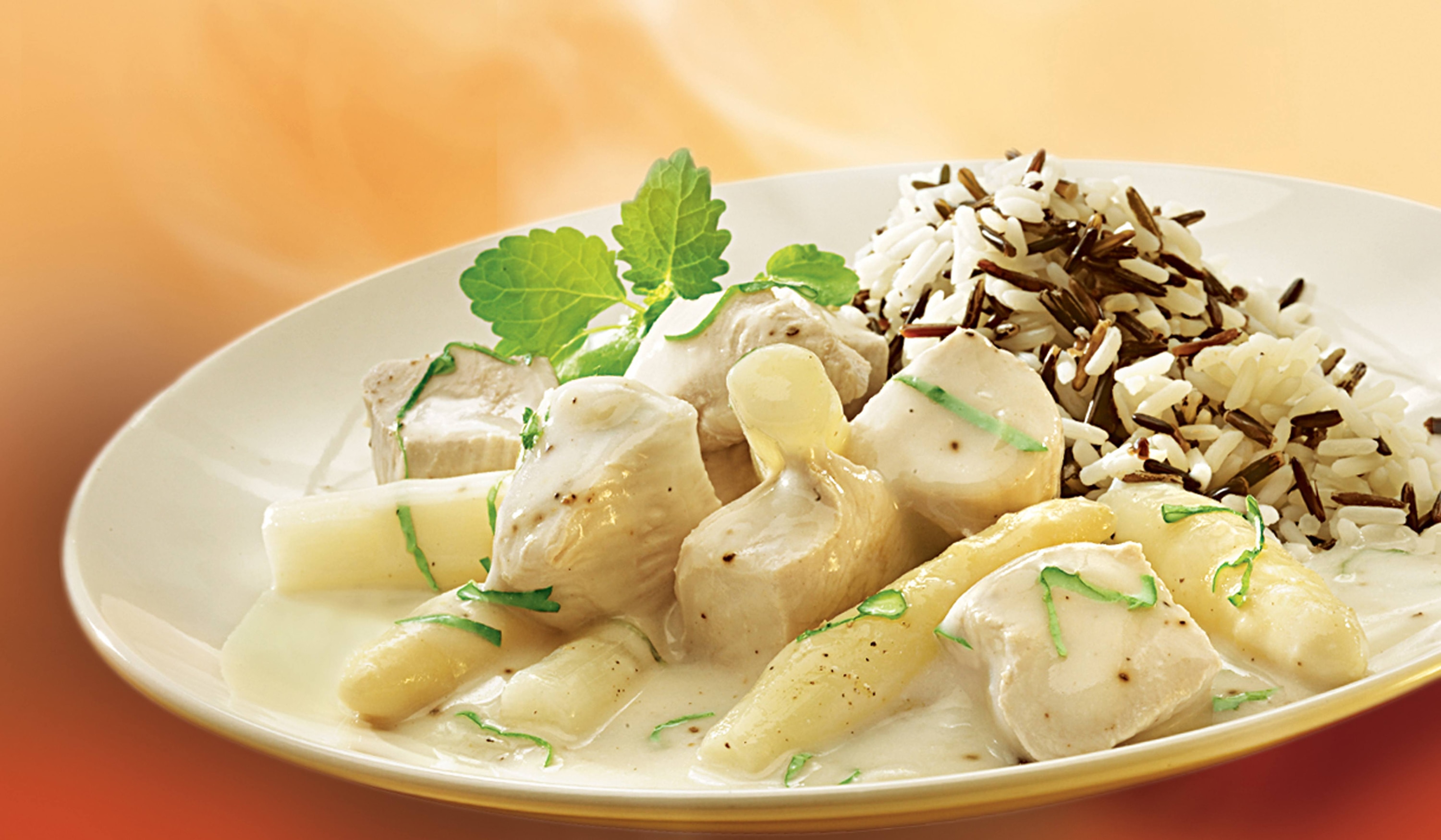 Mondamin - Zitroniges Putenfrikassee z. B. mit Spargel 25 Minuten  recipe