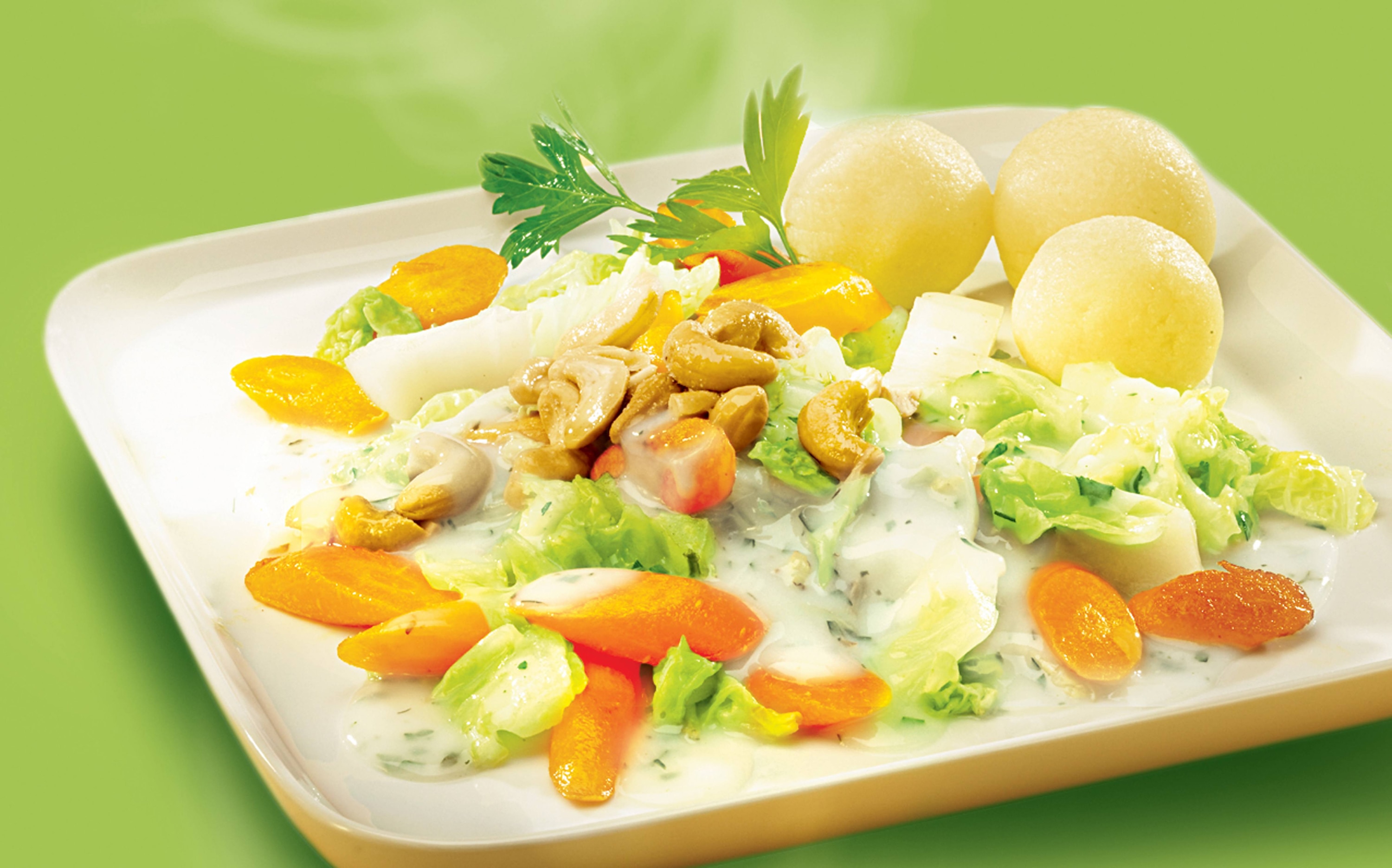 Mondamin - Karotten-Chinakohlgemüse mit Cashewkernen 30 Minuten  recipe