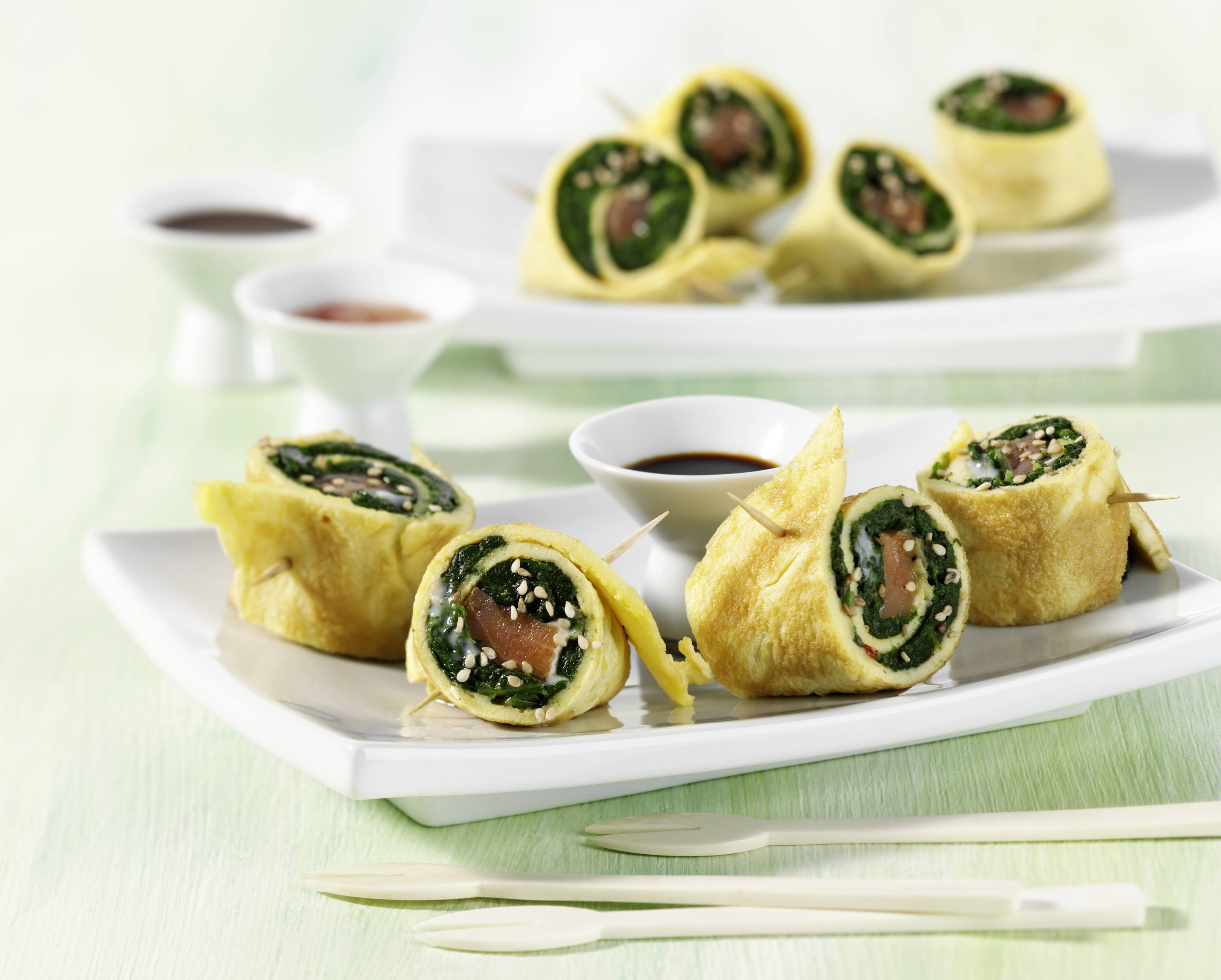 Mondamin - Eierröllchen mit Lachs 45 Minuten  recipe